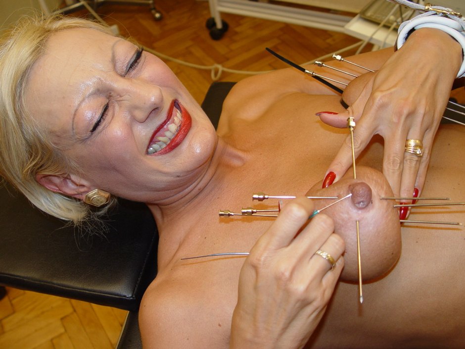 Piercing the chest BDSM