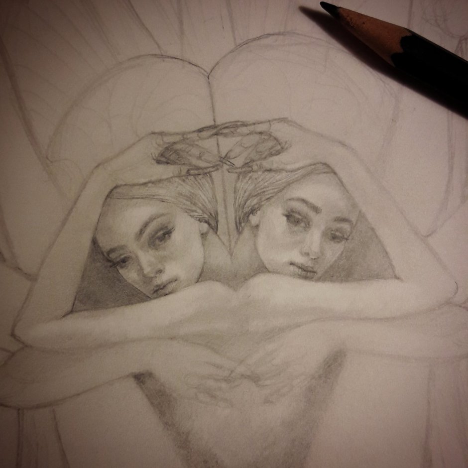 Siamese twins art