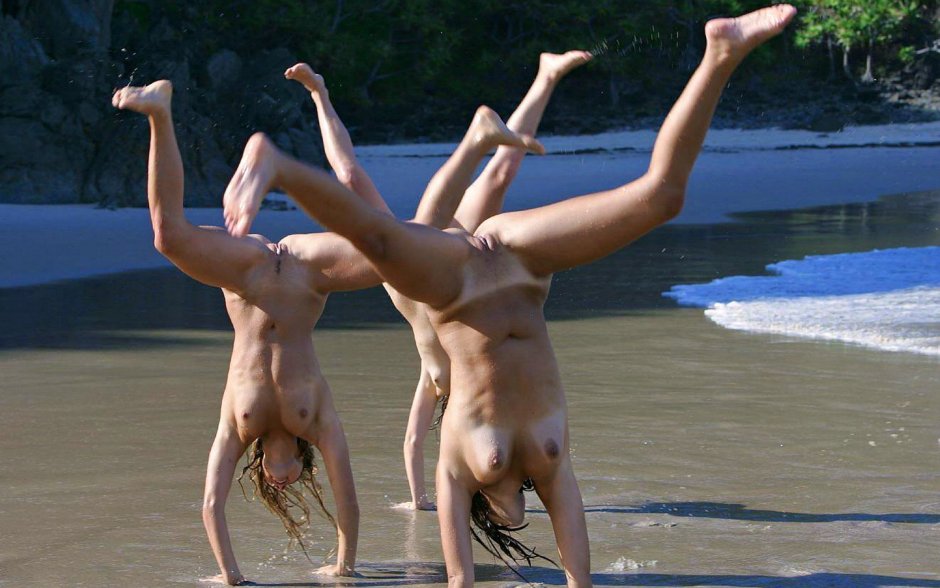 Naked girls in the locker room