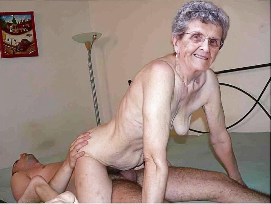 Porn with an old thin grandmother