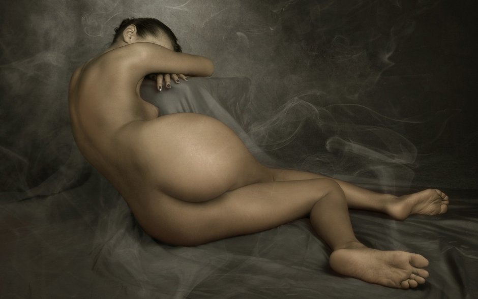 Naked priest in art