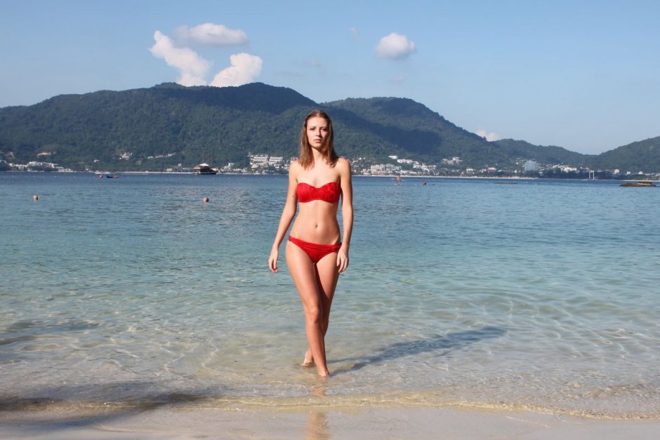 Stanislav Konstantinova skater in a swimsuit