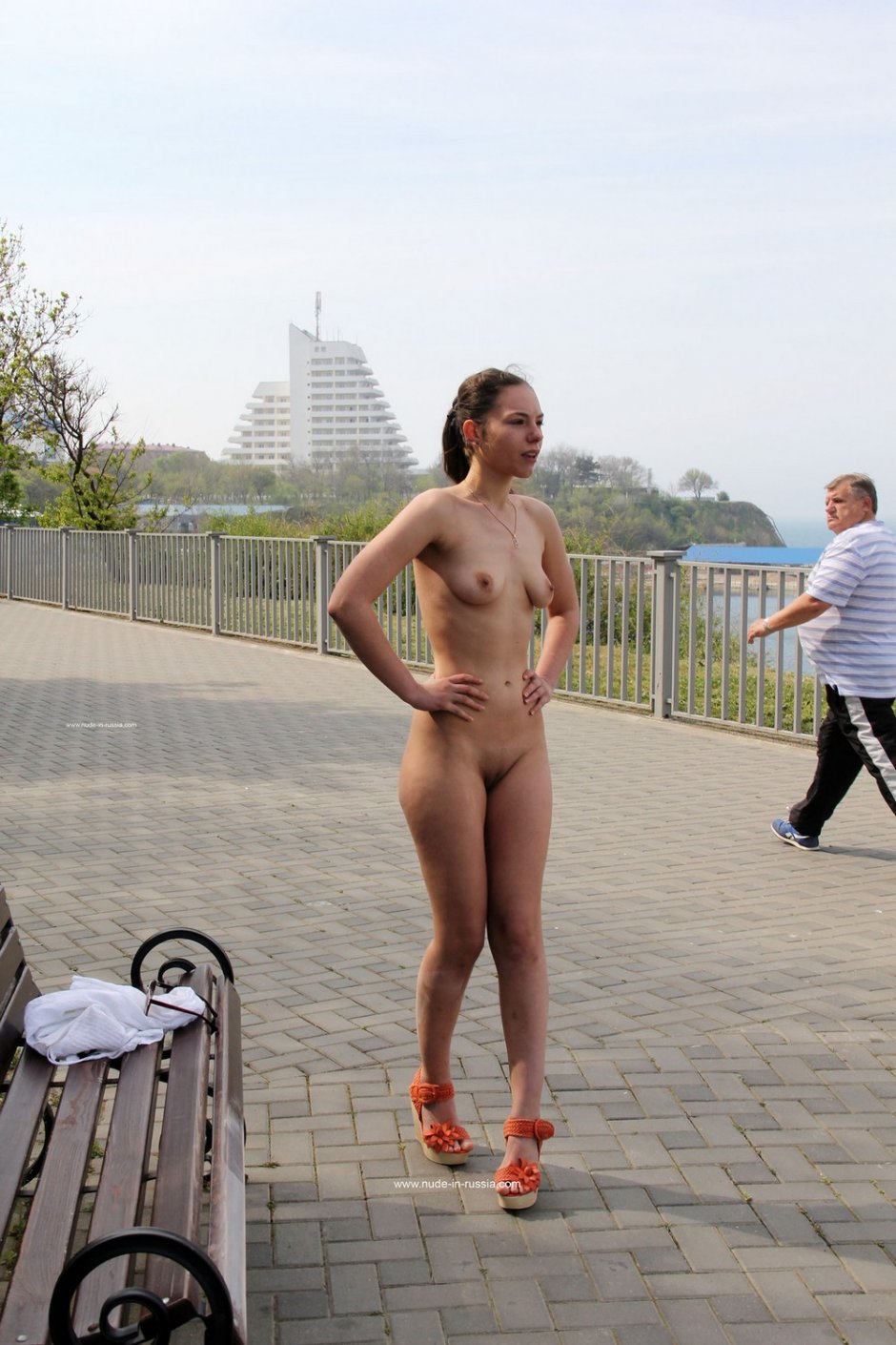 Russian girls Public nude