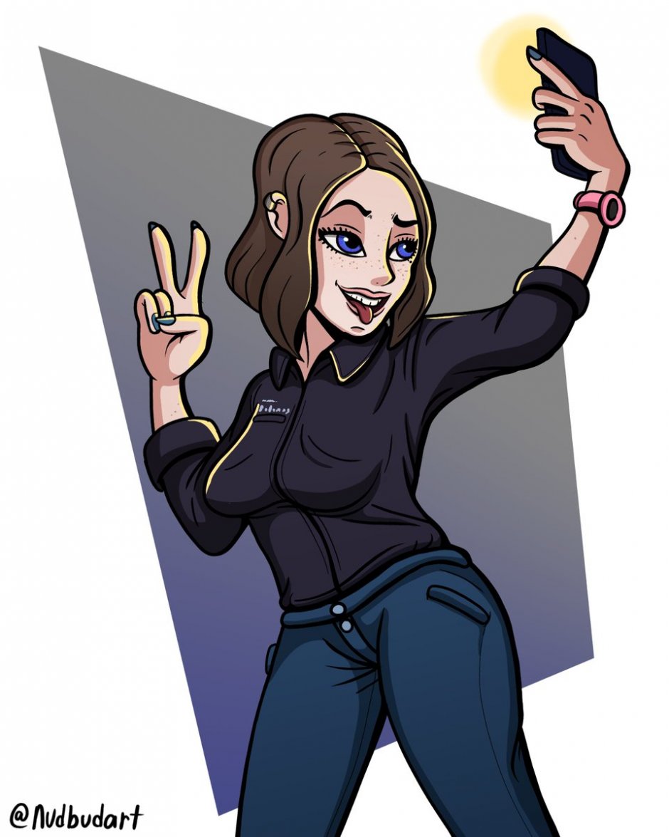 Sam Samsung Assistant Selfie