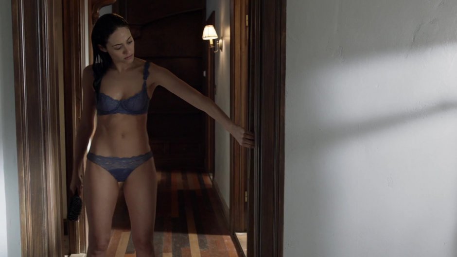 Emmy Rossum in underwear