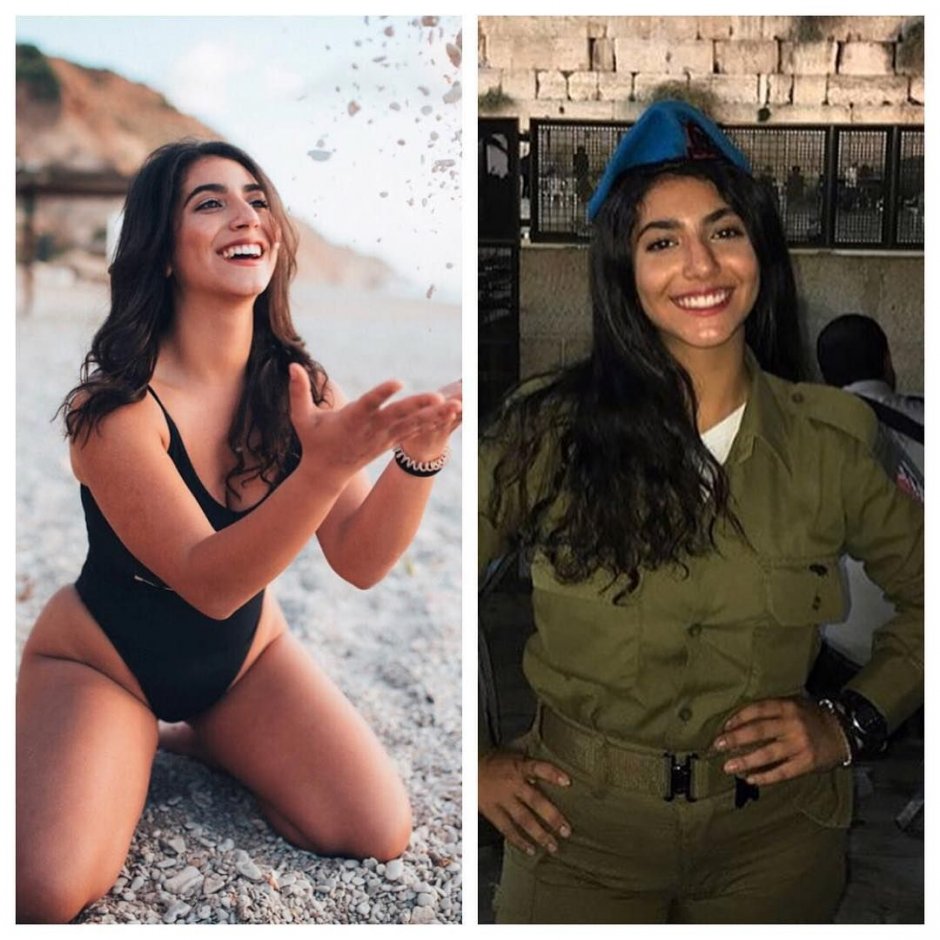 Busty Israeli in a swimsuit