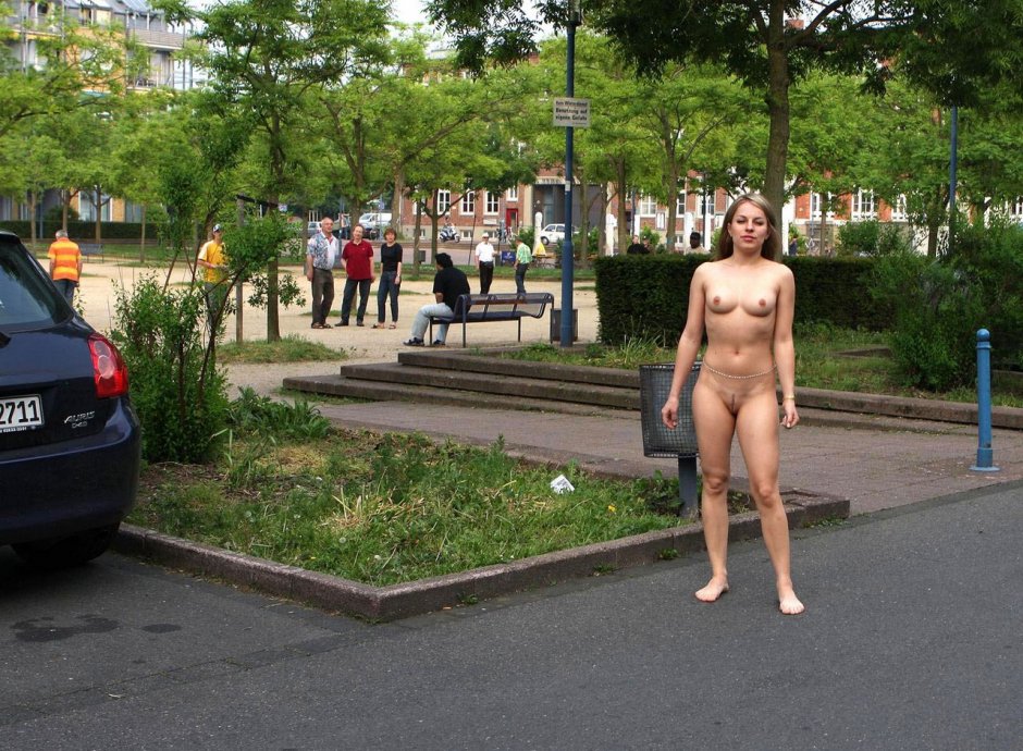 Naked on the street random