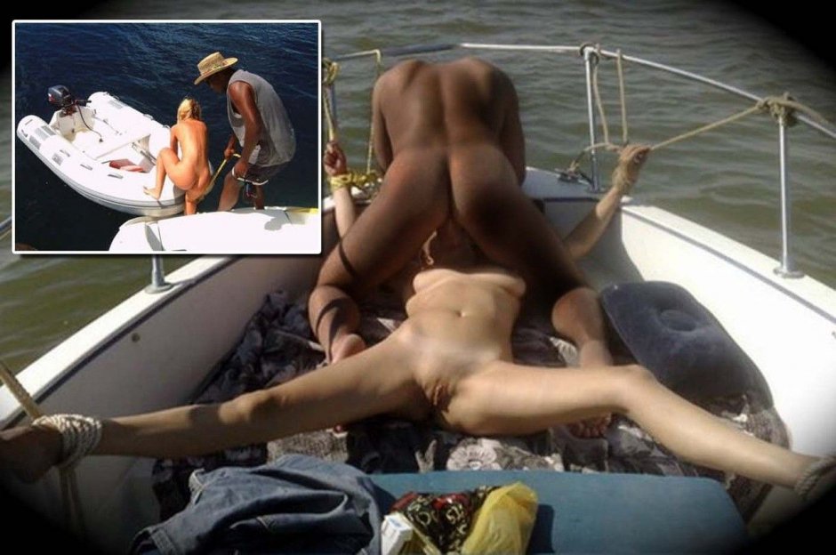Naked girls on a boat