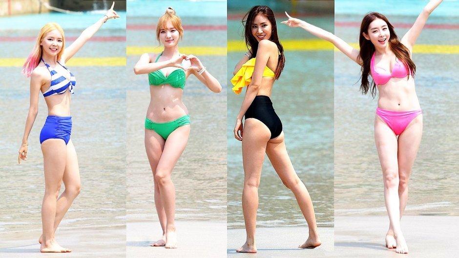 Nancy Momoland in a swimsuit