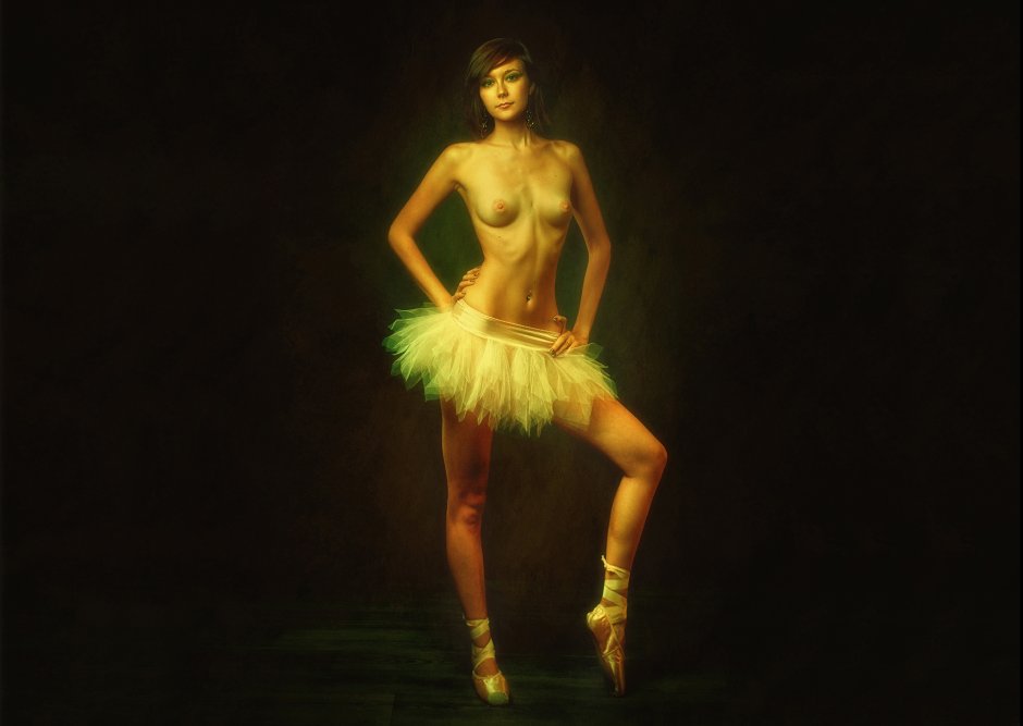 Busty ballerina