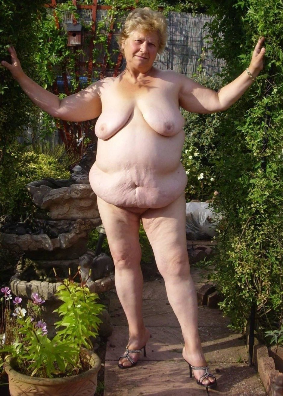 Beautiful naked old women