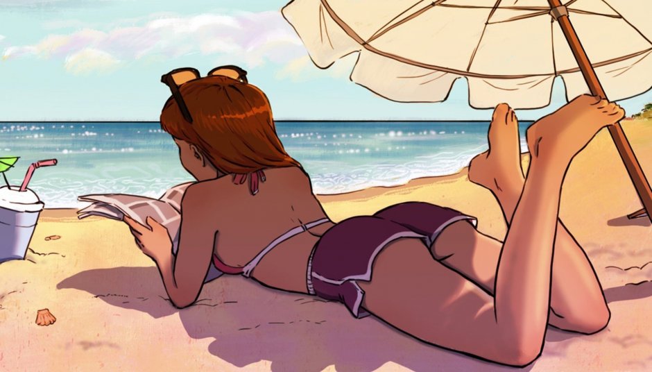 A couple on the beach