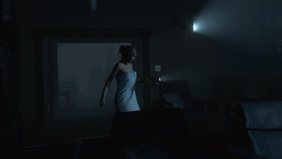 Until Dawn Sam without a towel