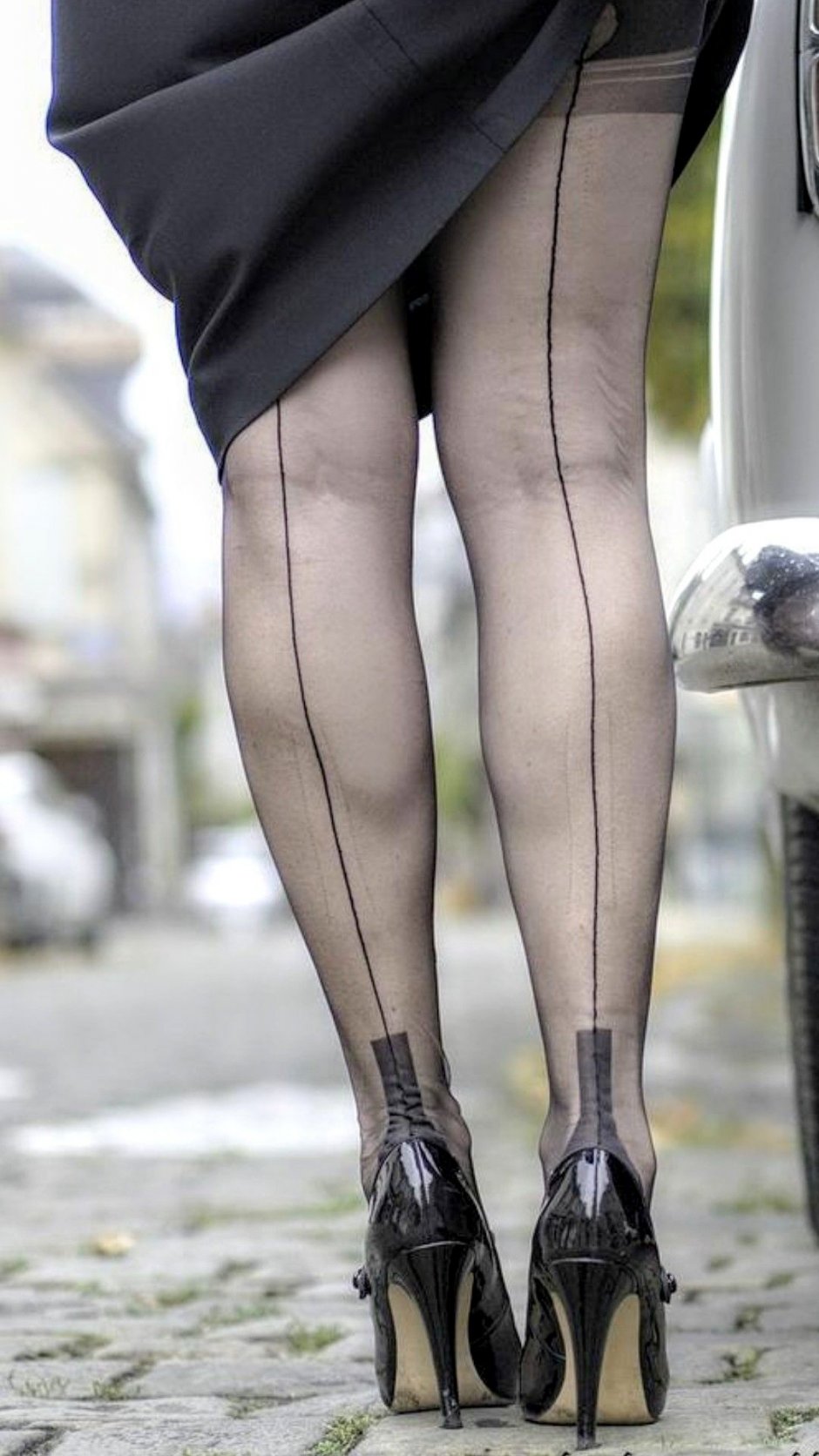Daisy Watts in stockings
