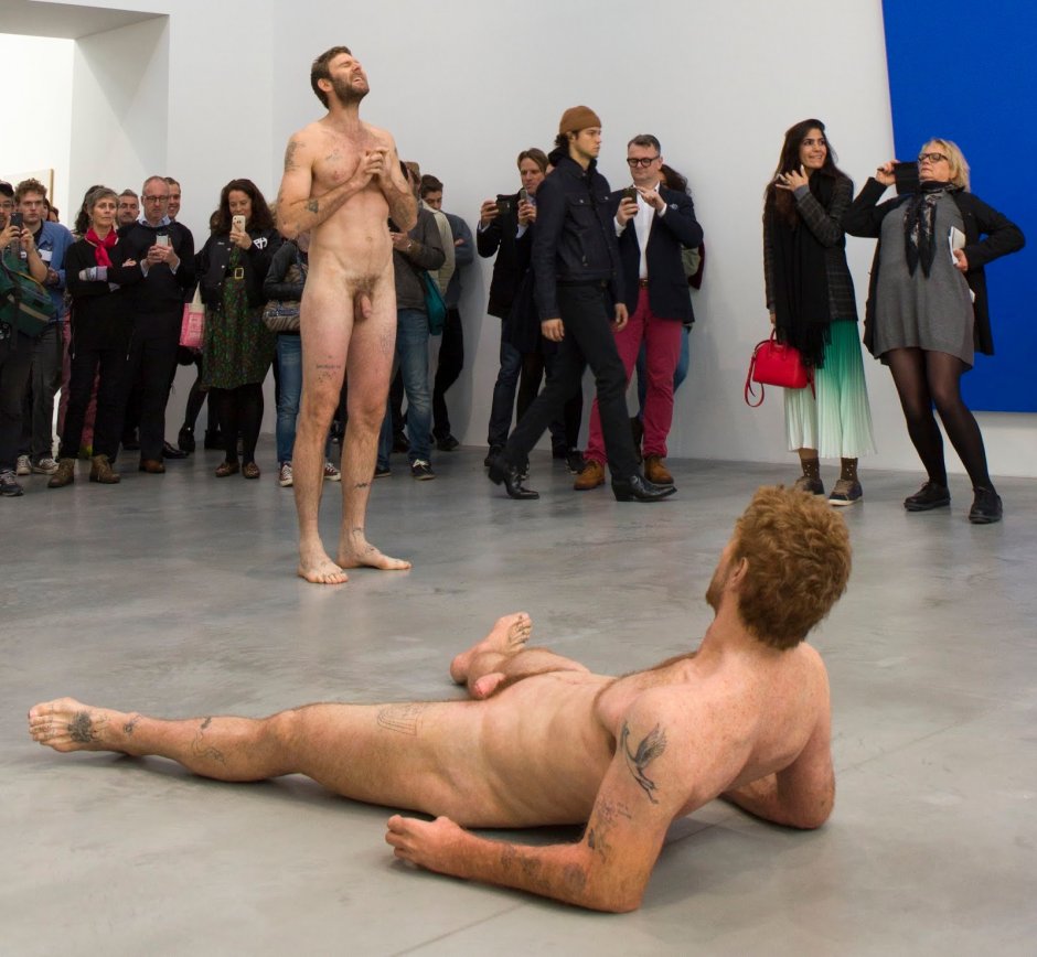 Male struggle naked