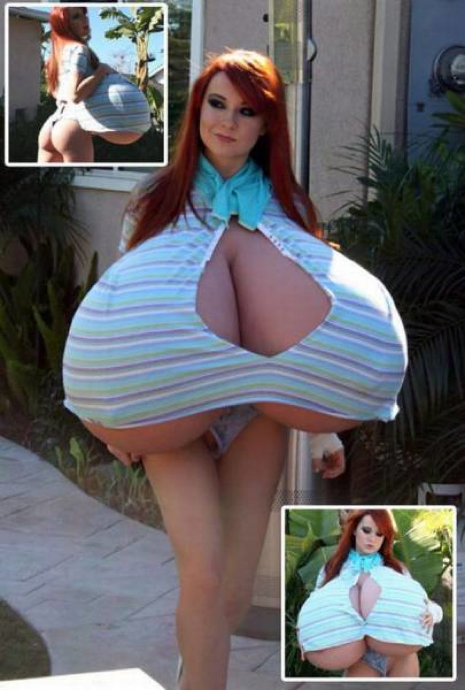 Huge inflatable boobs