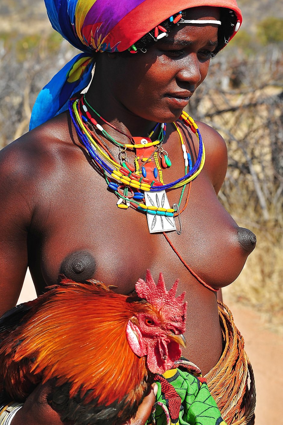 Naked women of African tribes