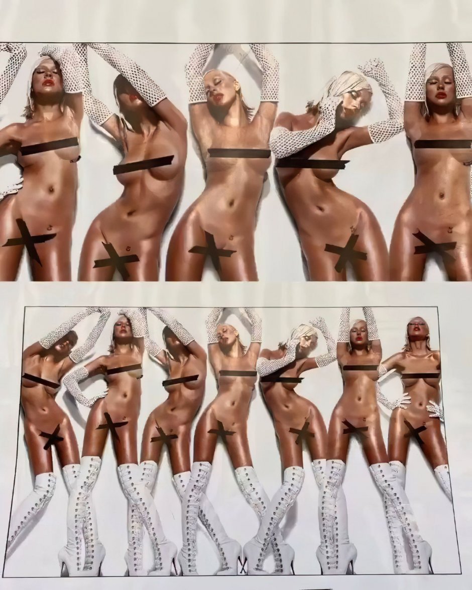 Christina Aguilera naked in the cinema