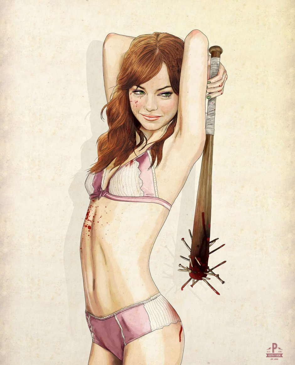 Emma Stone and Margarita Abroskina