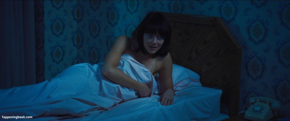 Emma Stone in linen