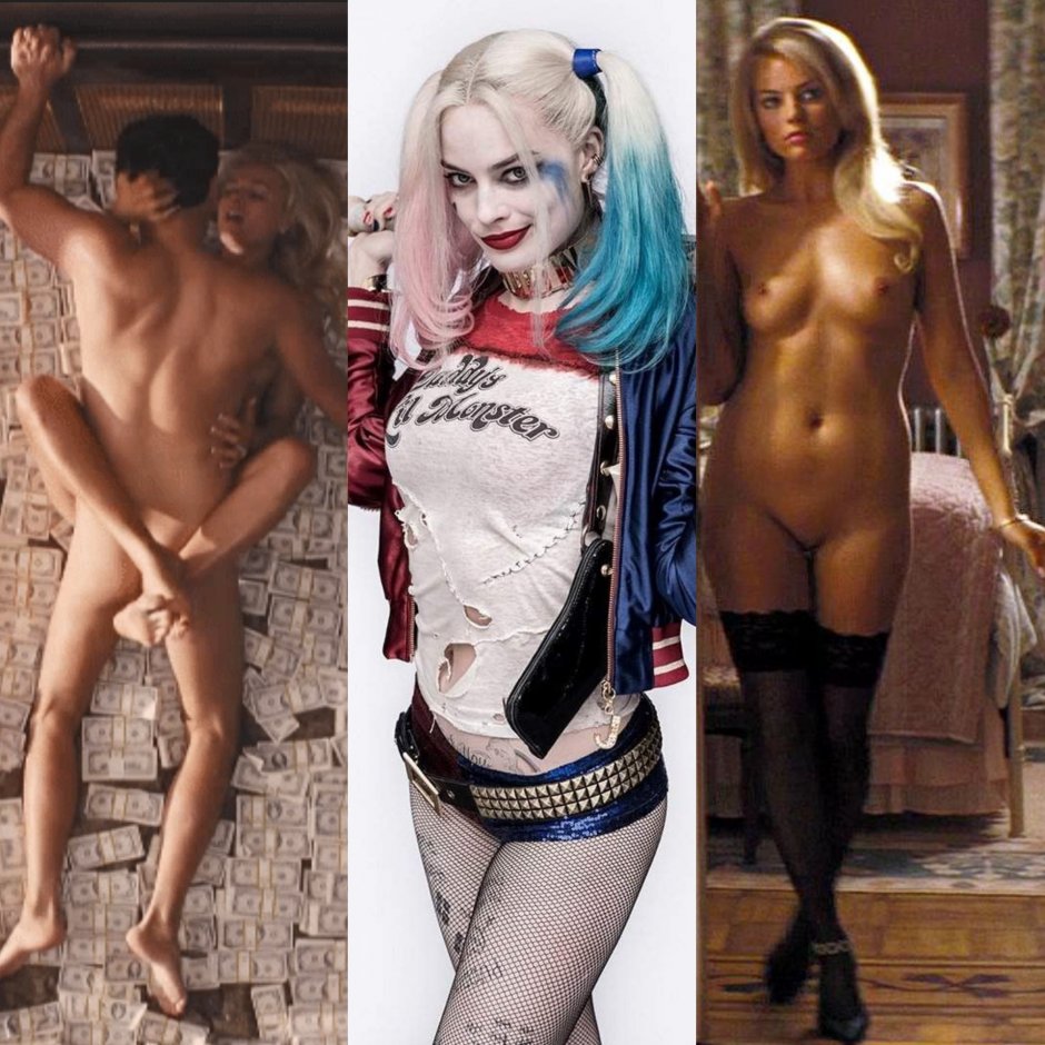 Margot Robbie Wolf with Wall Street Naked