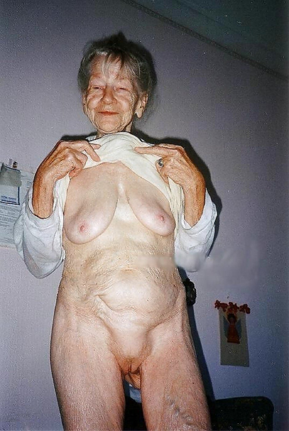 Beautiful naked old women