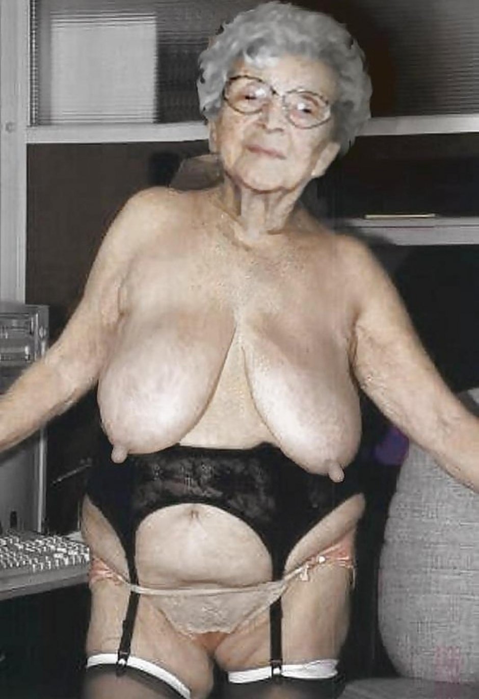Beautiful naked old women