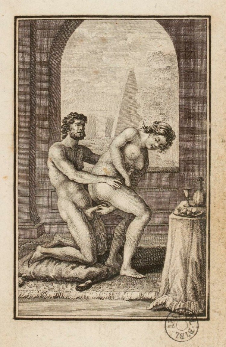 Pornographic French engraving