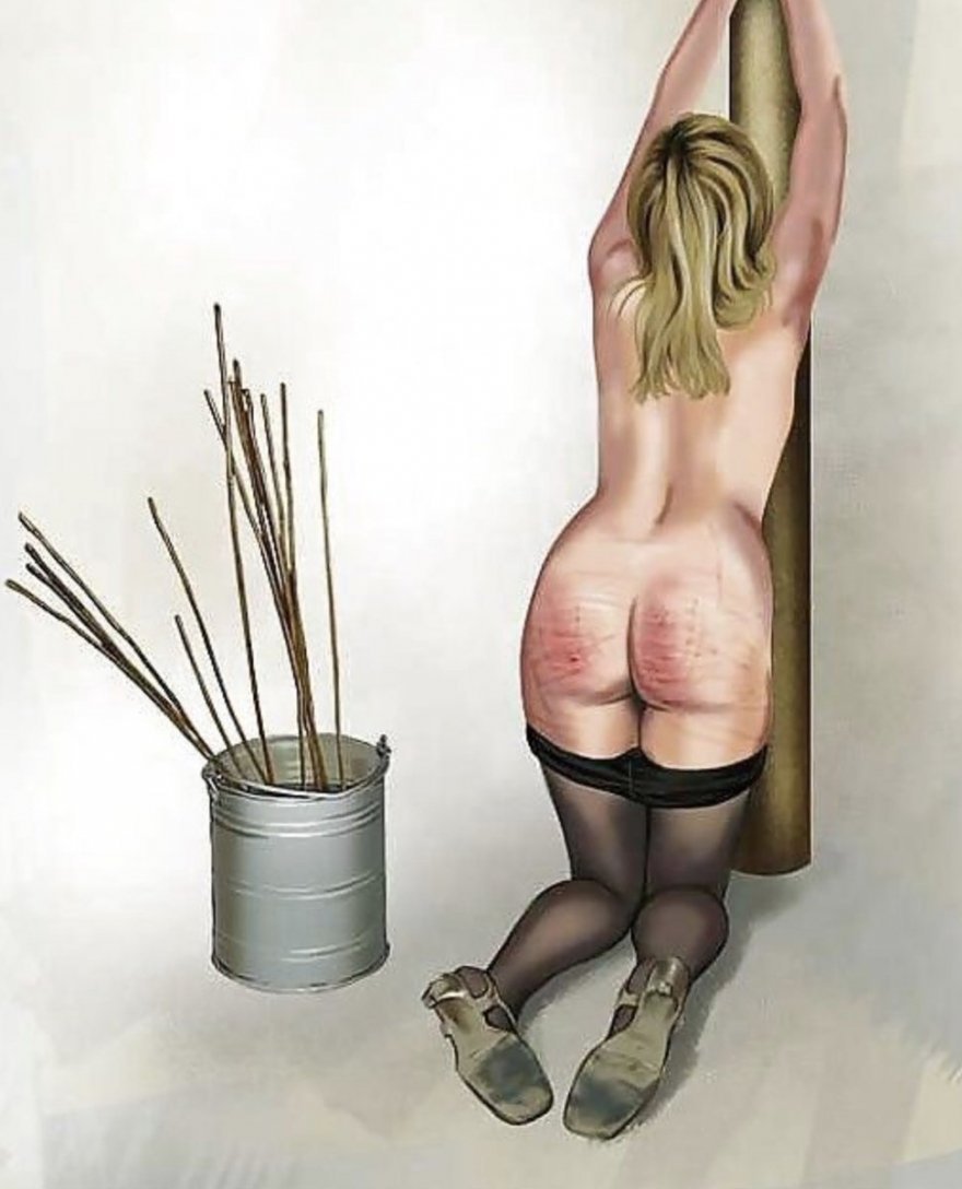 Bdsm flogging girls with rods