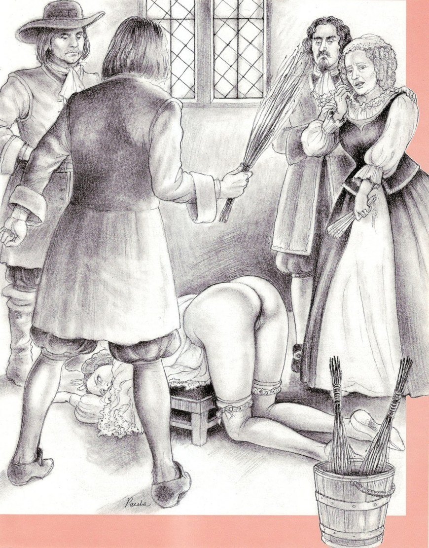 Erotic flogging of women