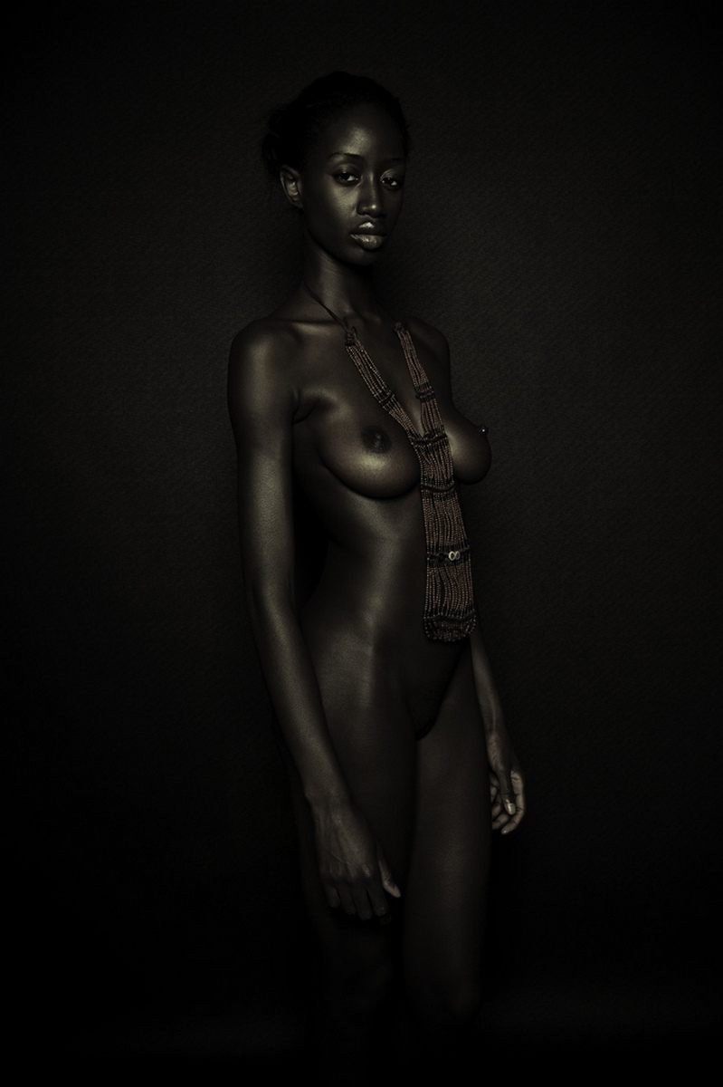 Black Eboni Model Naked