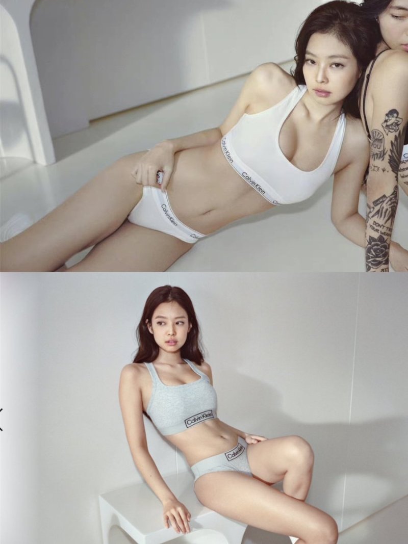 Jennie in a swimsuit