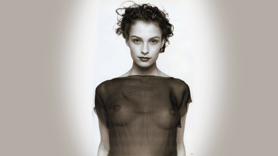 Famke Janssen chest