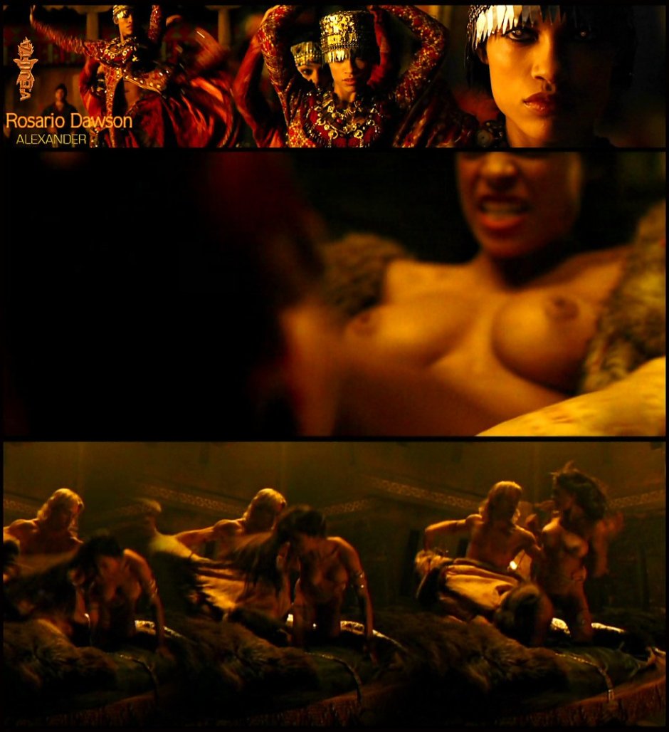Rosario Dawson in the film Alexander Naked