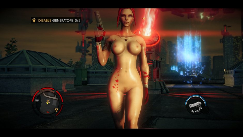 Naked characters from Saints Row 4