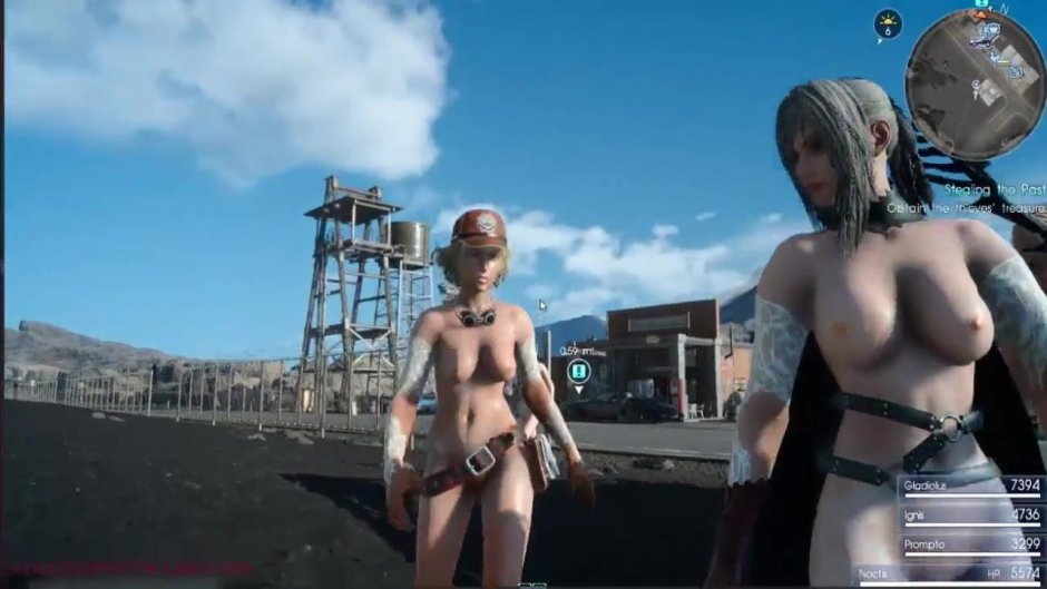 Final Fantasy 15 mods on naked characters