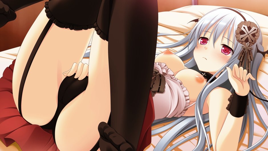 Anime girl in stockings ero