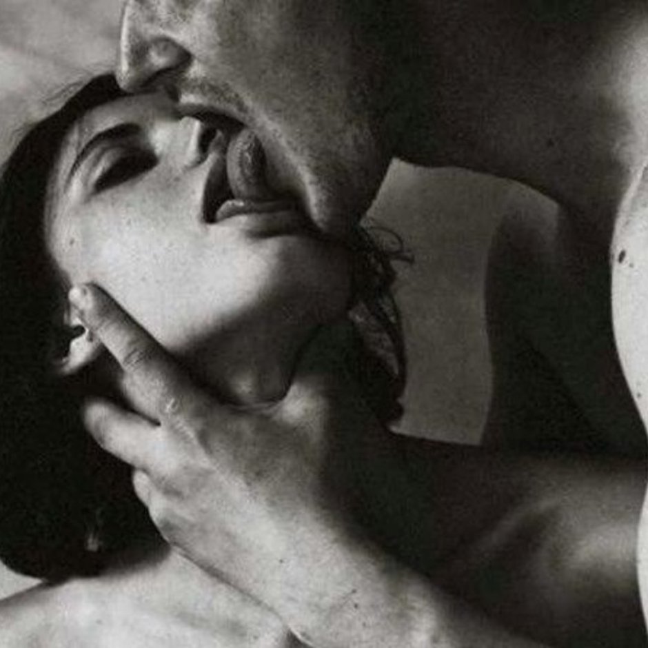 He holds by the neck