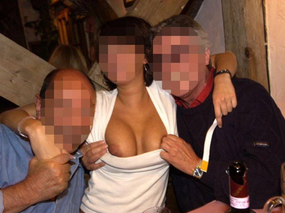 Naked drunken girls on Oktoberfest
