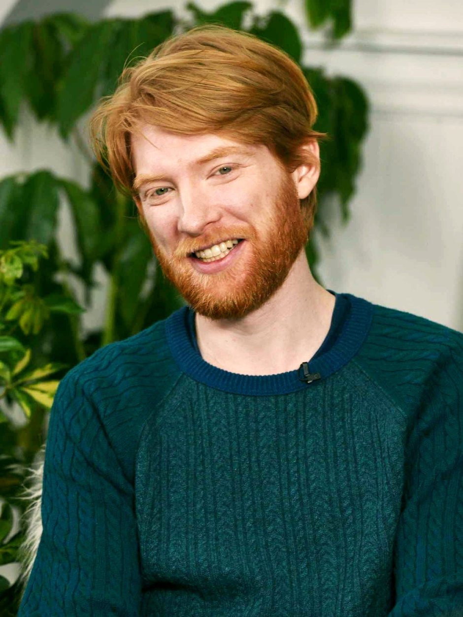 Donal glison with a beard