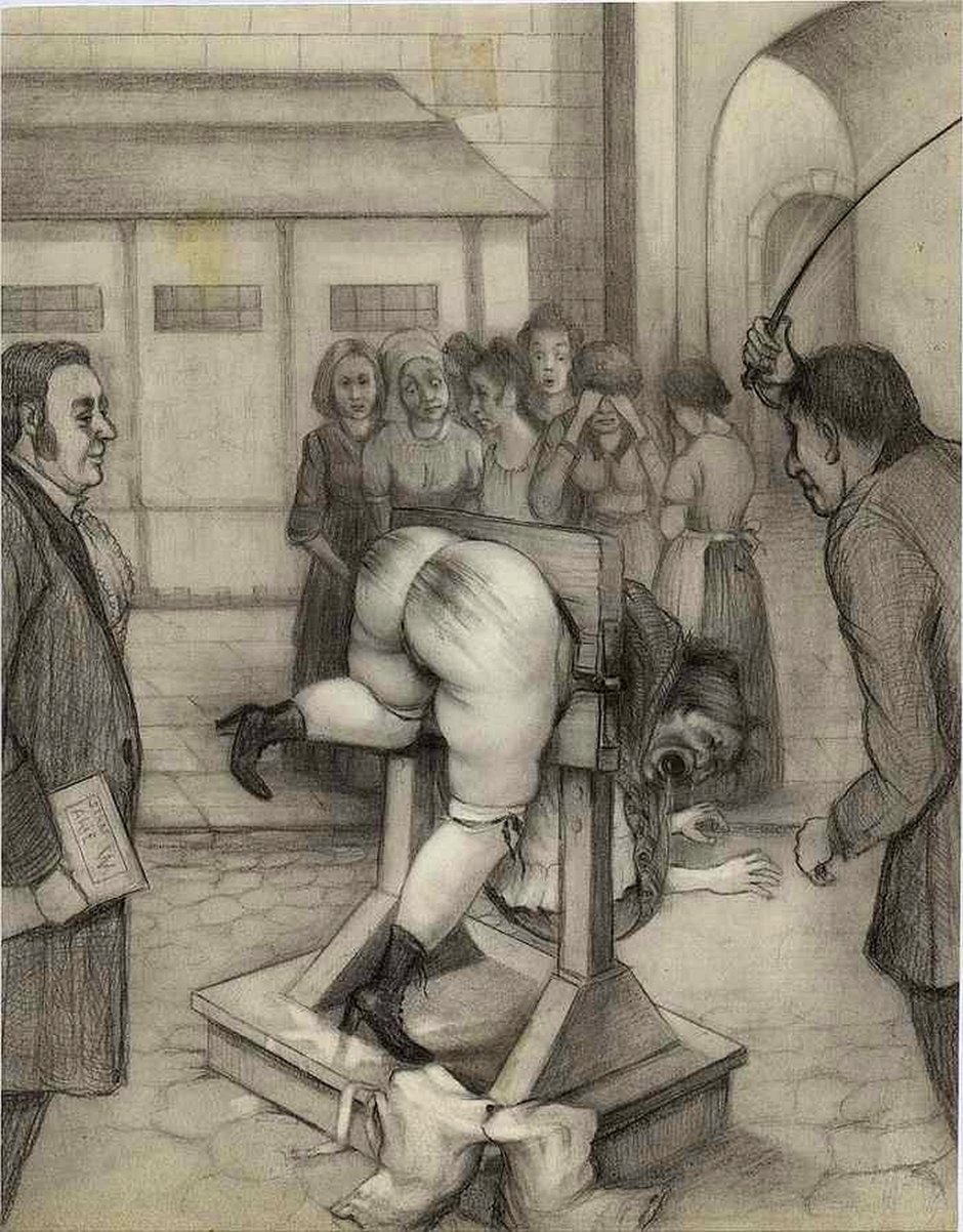 Punishment of girls flogging