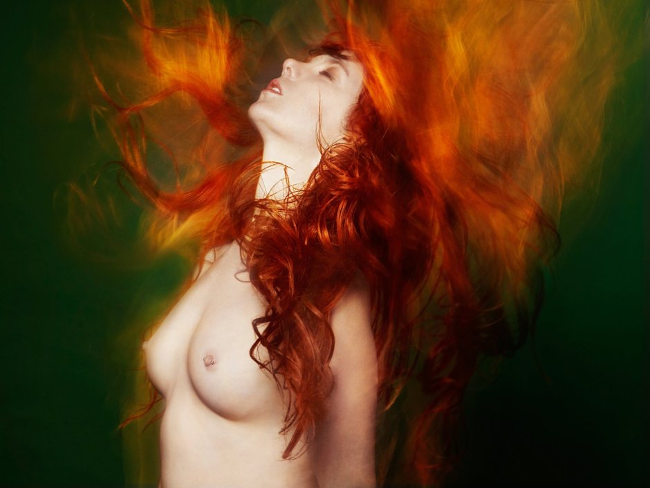 Naked women with red hair