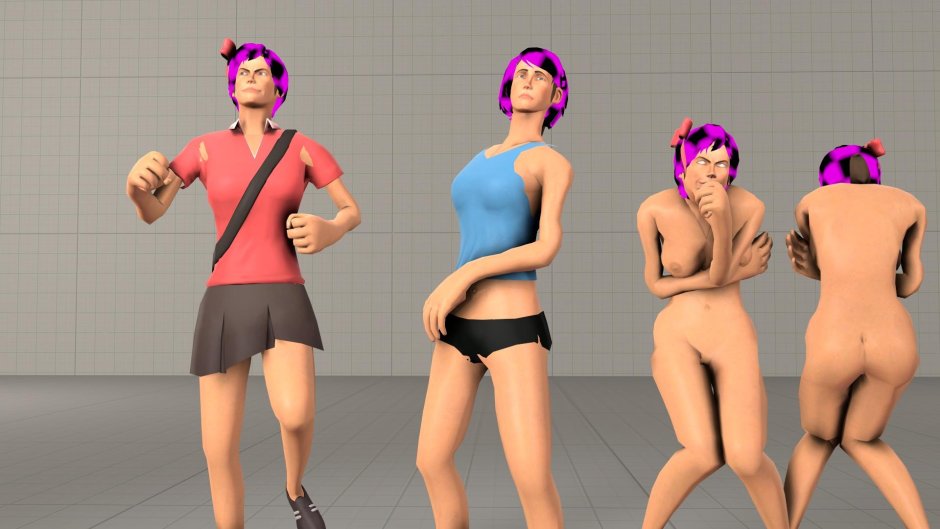 TF2 Femscout swimsuit boobs