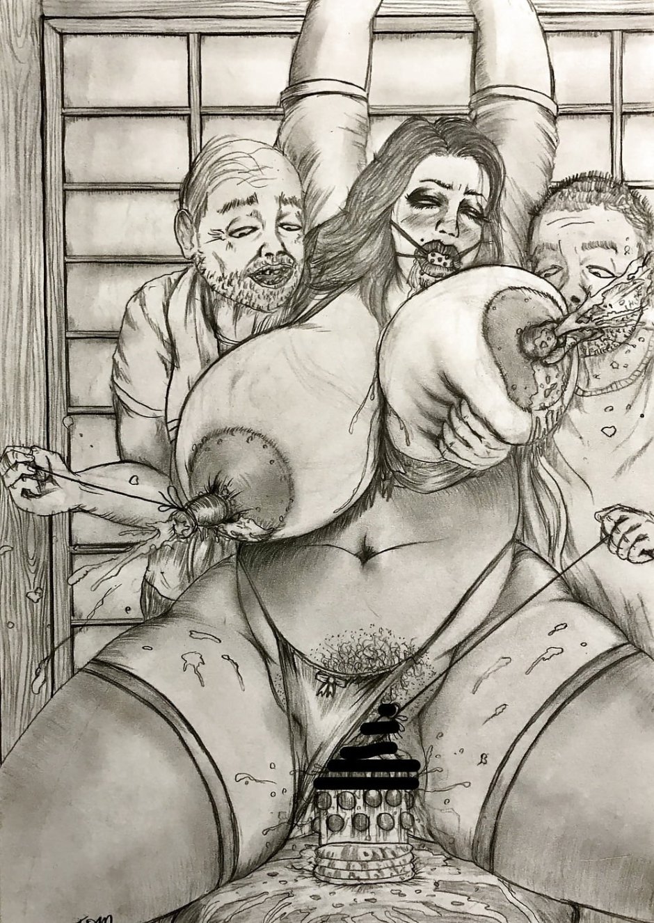 Kinky XXX Art Cartoon without closed parts of the body