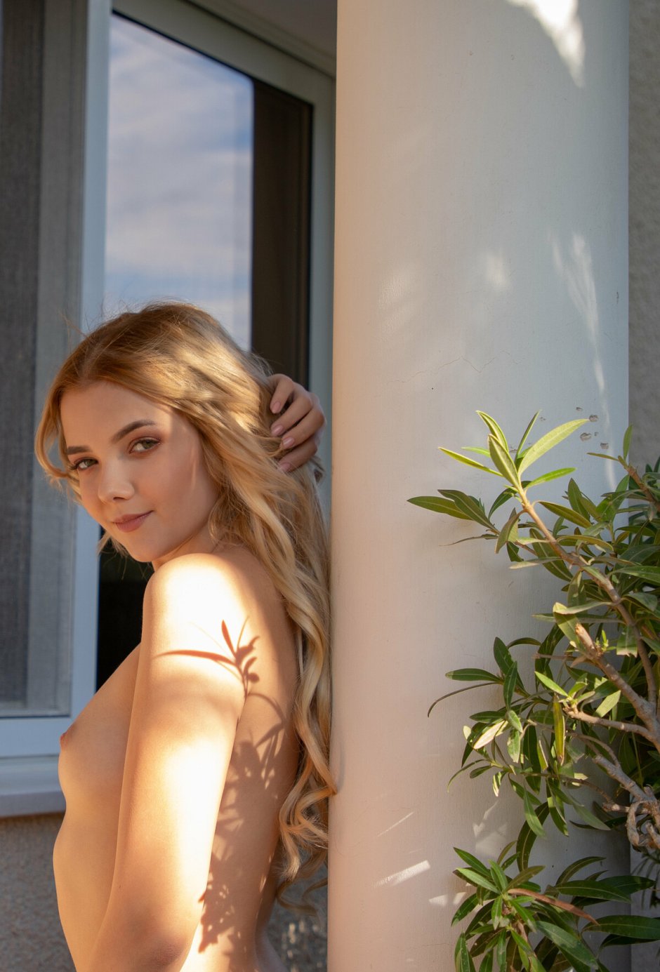 Chanel Fenn Naked by the wall