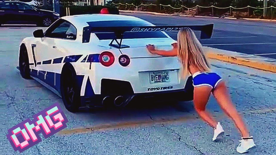 Girl Push Car Videos