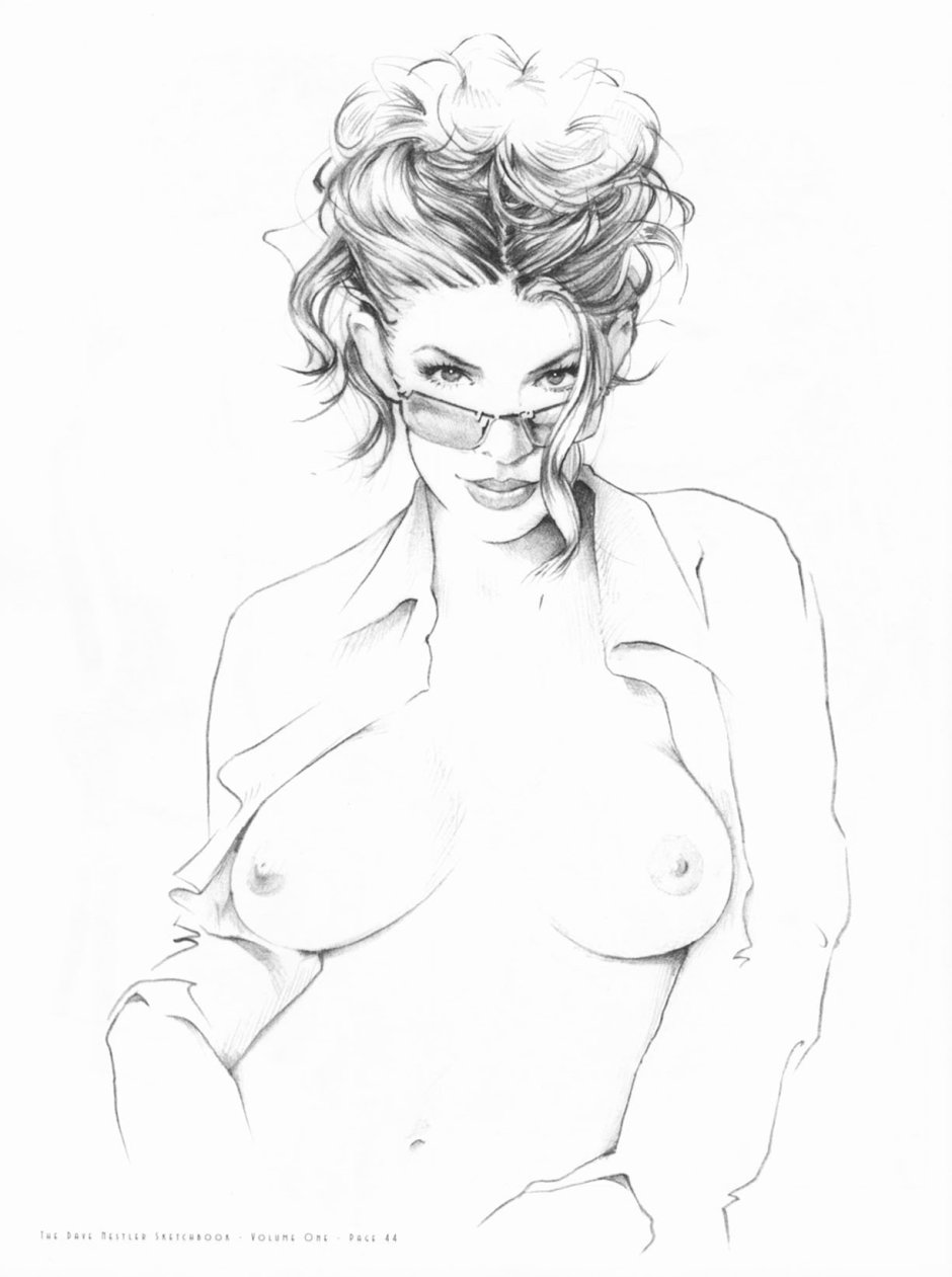 Erotic sketches with a pencil