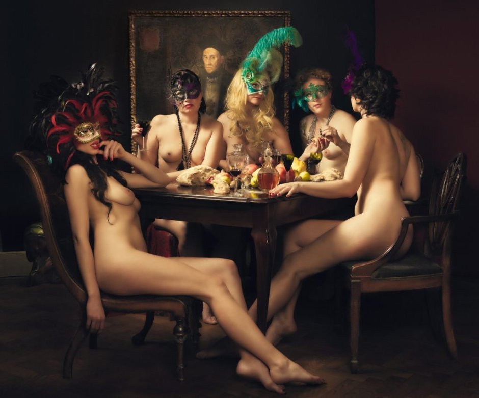 New Year's party in the style of nude