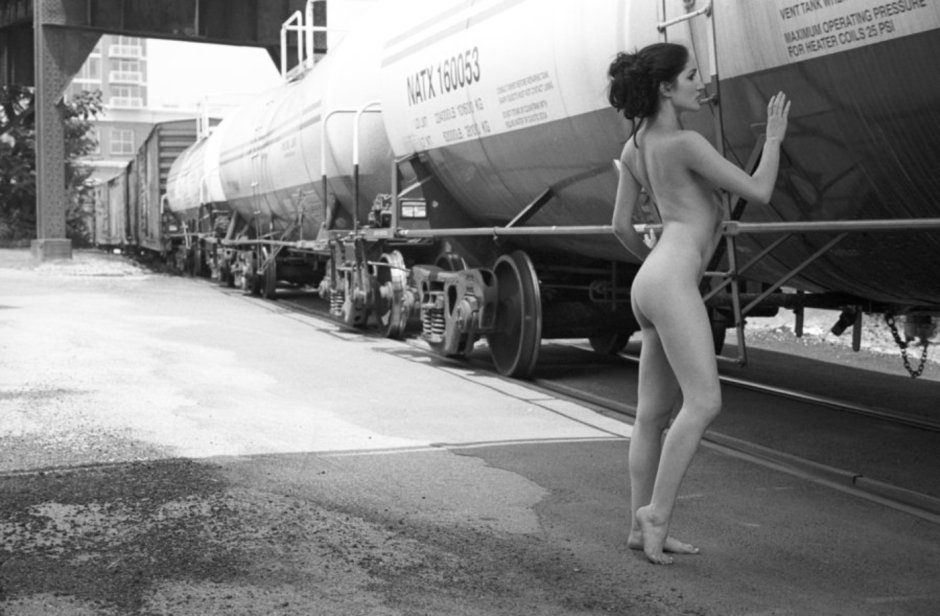 Erotic pictures at railway stations