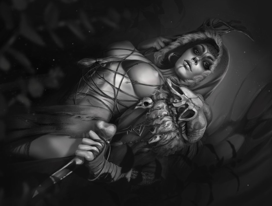 Girl skeleton with big tits